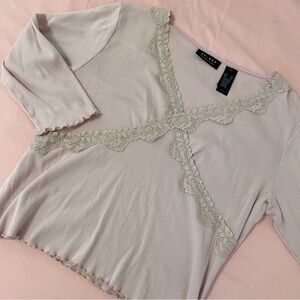 Pale Pink 2000’s y2k Axcess Brand Shirt